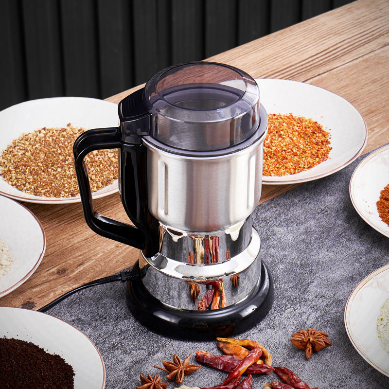 Electric Grain & Spice Grinder – Stainless Steel High-Speed Coffee, Herb & Cereal Powder Grinder