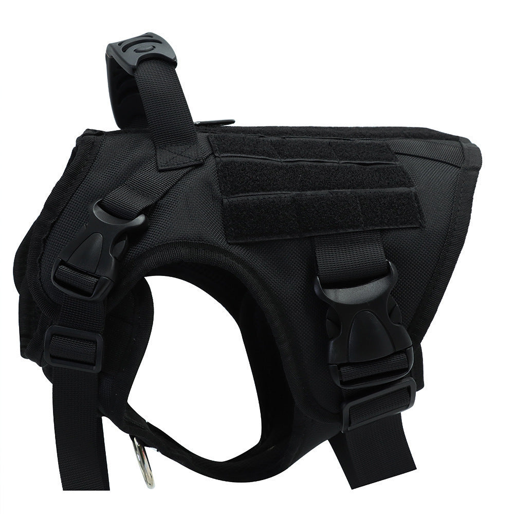 Heavy-Duty Tactical Dog Harness Vest – Adjustable No-Pull Military Training Harness for Medium & Large Dogs
