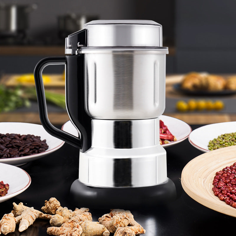 Electric Grain & Spice Grinder – Stainless Steel High-Speed Coffee, Herb & Cereal Powder Grinder