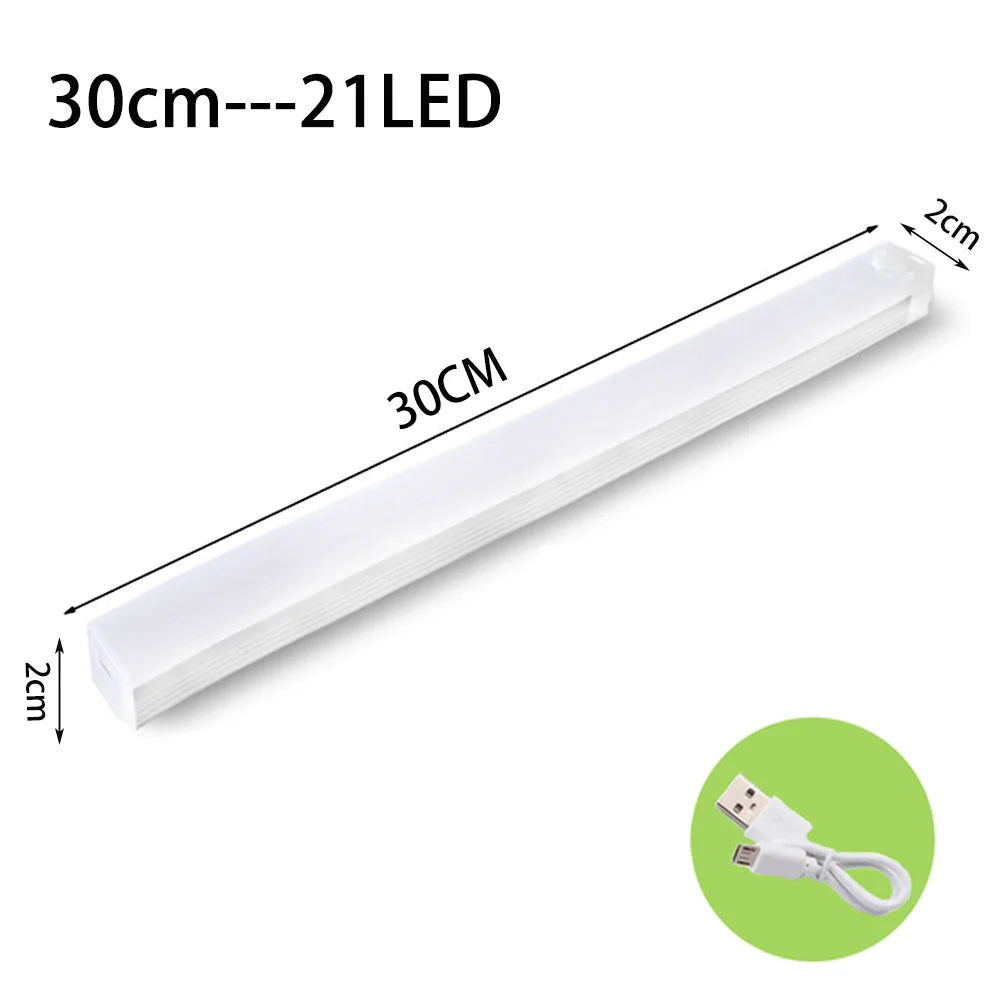 Wireless LED Motion Sensor Night Light – USB-C Rechargeable Cabinet, Closet, Stair & Kitchen Under Cabinet Lamp