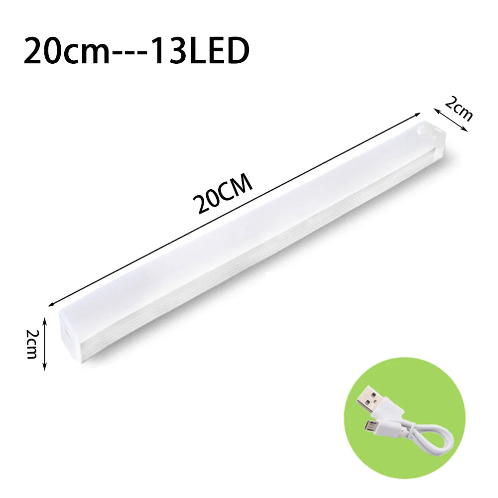 Wireless LED Motion Sensor Night Light – USB-C Rechargeable Cabinet, Closet, Stair & Kitchen Under Cabinet Lamp