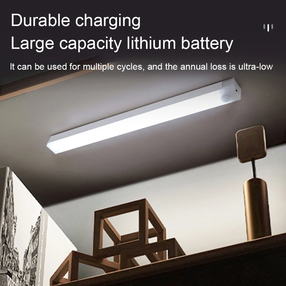 Wireless LED Motion Sensor Night Light – USB-C Rechargeable Cabinet, Closet, Stair & Kitchen Under Cabinet Lamp