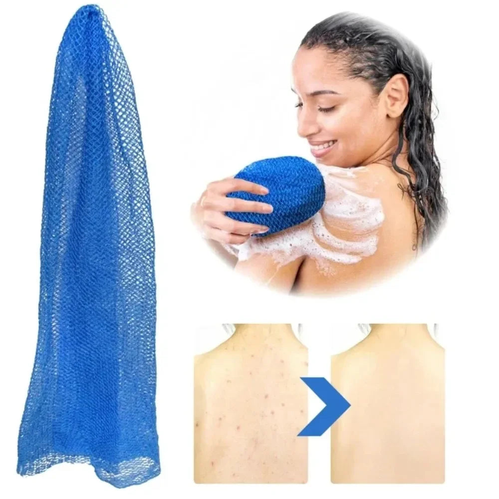 African Exfoliating Bath Net Sponge | Double-Sided Body Scrubber & Shower Loofah for Deep Cleansing