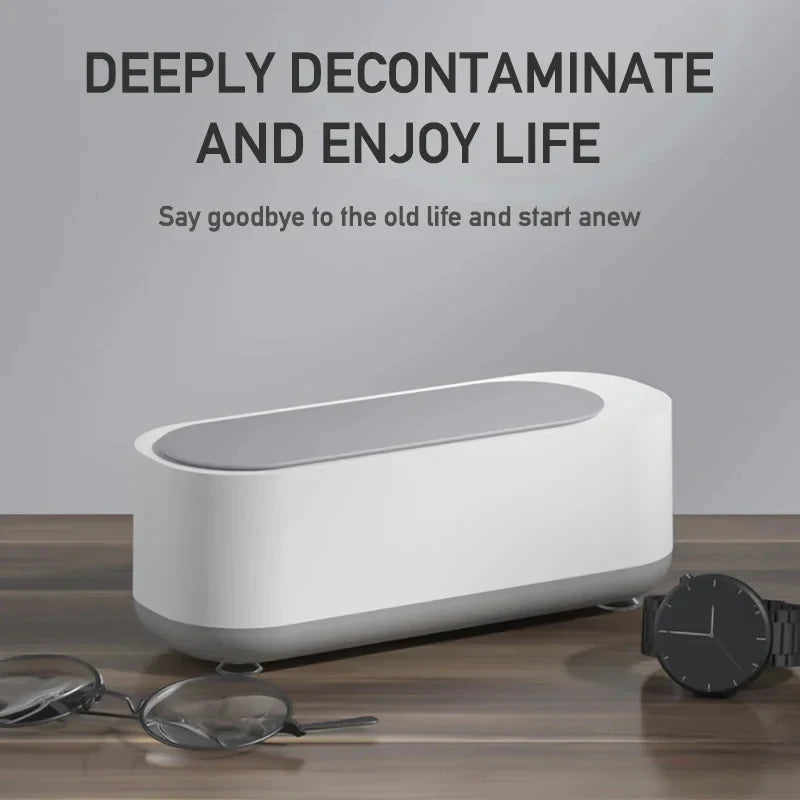 Ultrasonic Jewelry & Glasses Cleaner Machine | Professional Cleaner for Rings, Watches, Makeup Brushes, Coins & Eyeglasses