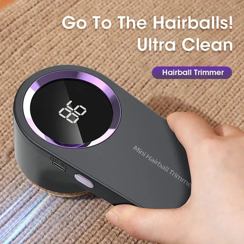 Rechargeable Electric Fabric Shaver & Lint Remover | Portable Fuzz & Pill Remover with LED Display for Clothes, Sweaters & Upholstery