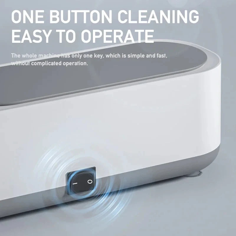 Ultrasonic Jewelry & Glasses Cleaner Machine | Professional Cleaner for Rings, Watches, Makeup Brushes, Coins & Eyeglasses