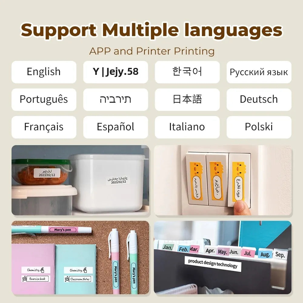 Phomemo Q30 Bluetooth Thermal Label Maker | Portable Wireless Mini Label Printer for Home, Office, School & Organization