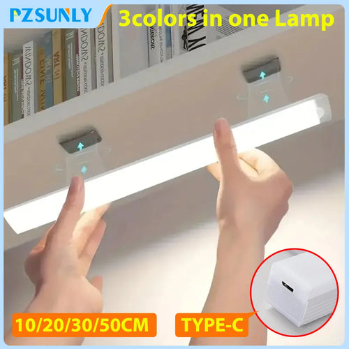 Wireless LED Motion Sensor Night Light – USB-C Rechargeable Cabinet, Closet, Stair & Kitchen Under Cabinet Lamp